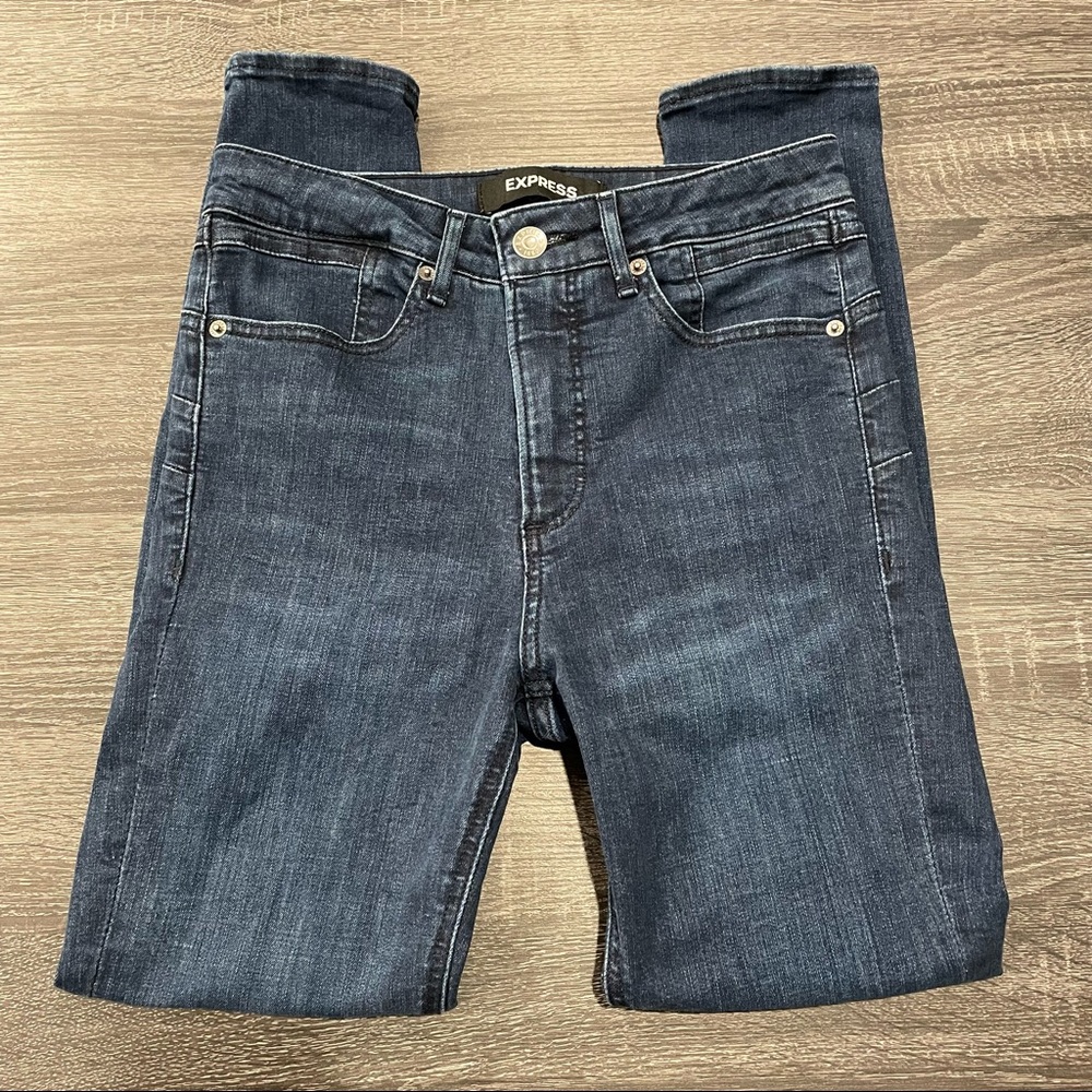 Express high rise ankle skinny jeans
